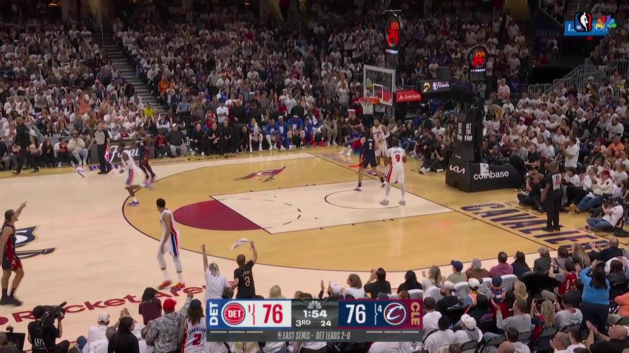 Lowlight Cade Cunningham's inbounds pass hits behind the backboard