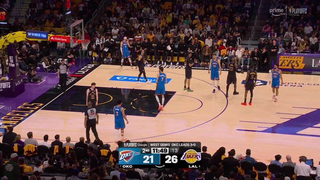 Ajay Mitchell finds Alex Caruso for three on back to back possessions followed by an Ajay Mitchell pick-6 as the Thunder start the quarter on an 8-0 run