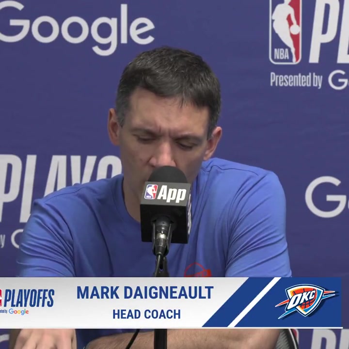 Mark Daigneault breaks down shai's impact