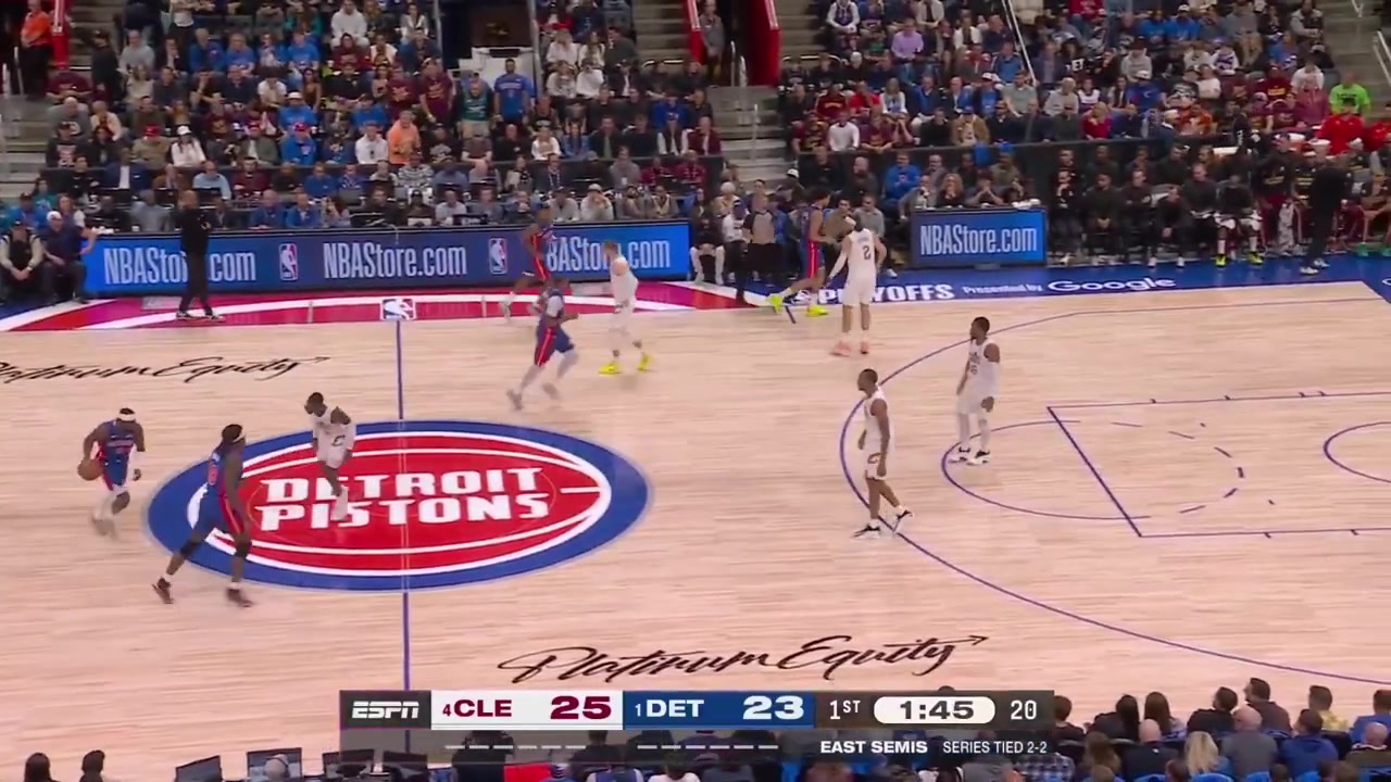 Isaiah Stewart full highlights vs Cleveland Cavaliers tonight 113-117 L in OT - Game 5 - Eastern Semifinals - 2026 NBA Playoffs8 Points on 35 FG 23 from 3 2 Offensive Rebounds 1 Assist ZERO turnovers 1 Block 2 PF and a - of 12 best on team by far in 1100 MP