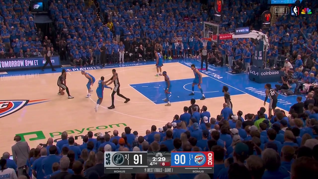 Devin Vassell hits the clutch corner 3 and Shai Gilgeous-Alexander hits the jumper over Wemby to cut the Spurs' lead to just 2