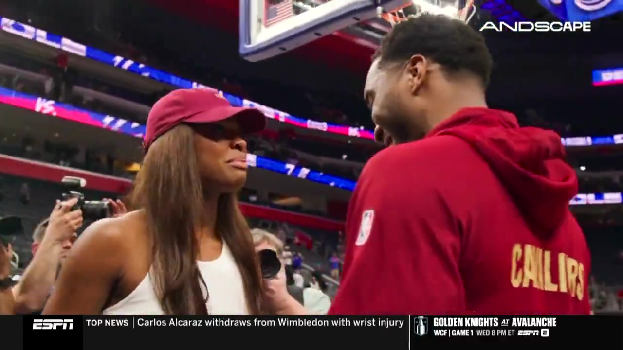Donovan Mitchell on his fiancee Coco Jones She's special She's a big big big big reason why I am where I am today in this situation where I'm playing with the way I'm playing