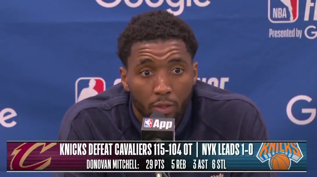 Donovan Mitchell It's one game we could have lost by 40 still would have been 1-0