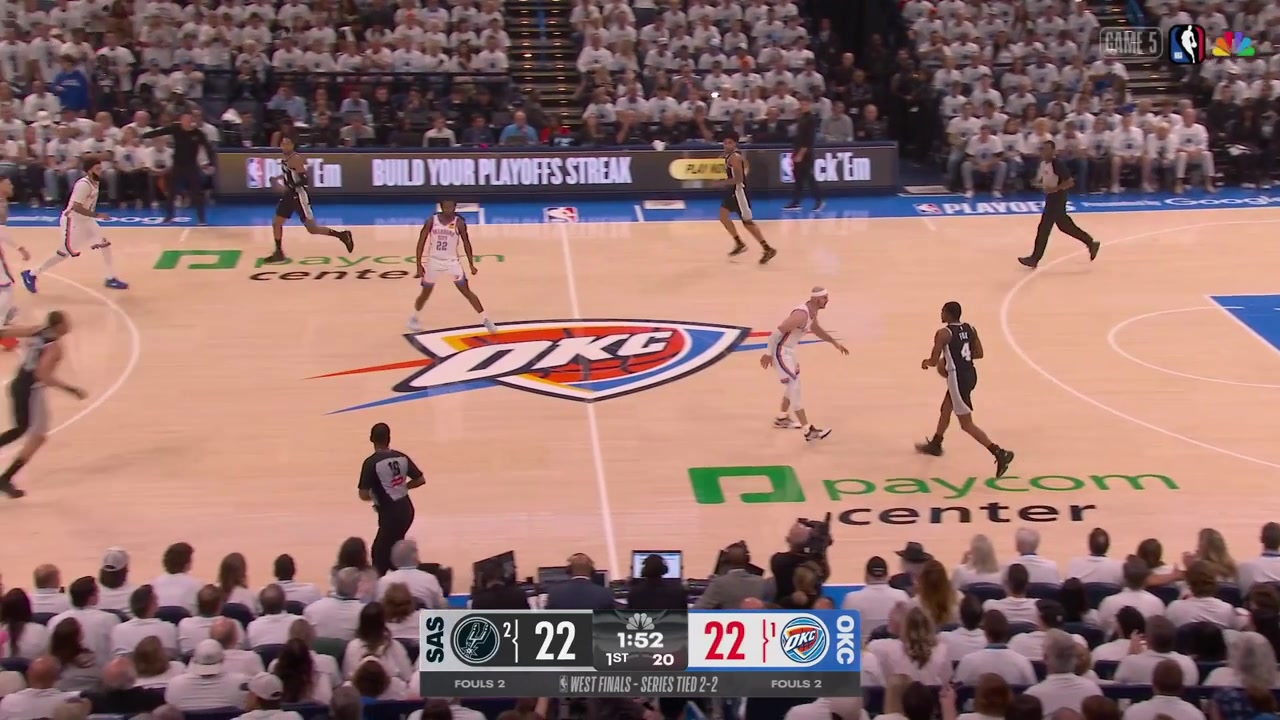 Carter Bryant gives up the wide open 3 and decides to go with the two-handed driving dunk with replays