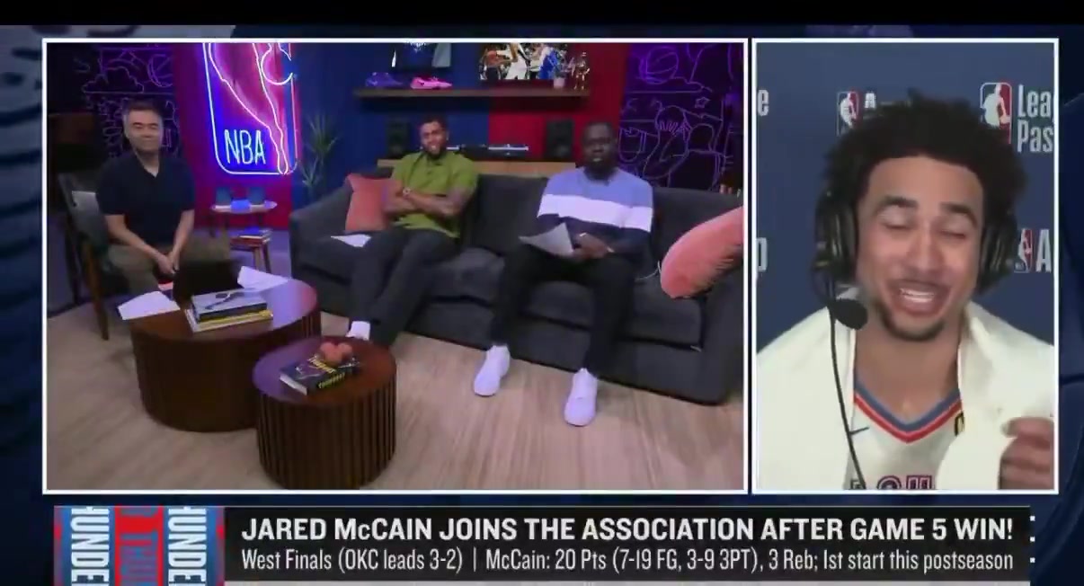 Jared McCain on the hard fouls at the end of the game Yeah that was crazy I didnt expect itwe were at the free throw line and I was like whyd you do that man and he was like I got another one for you too
