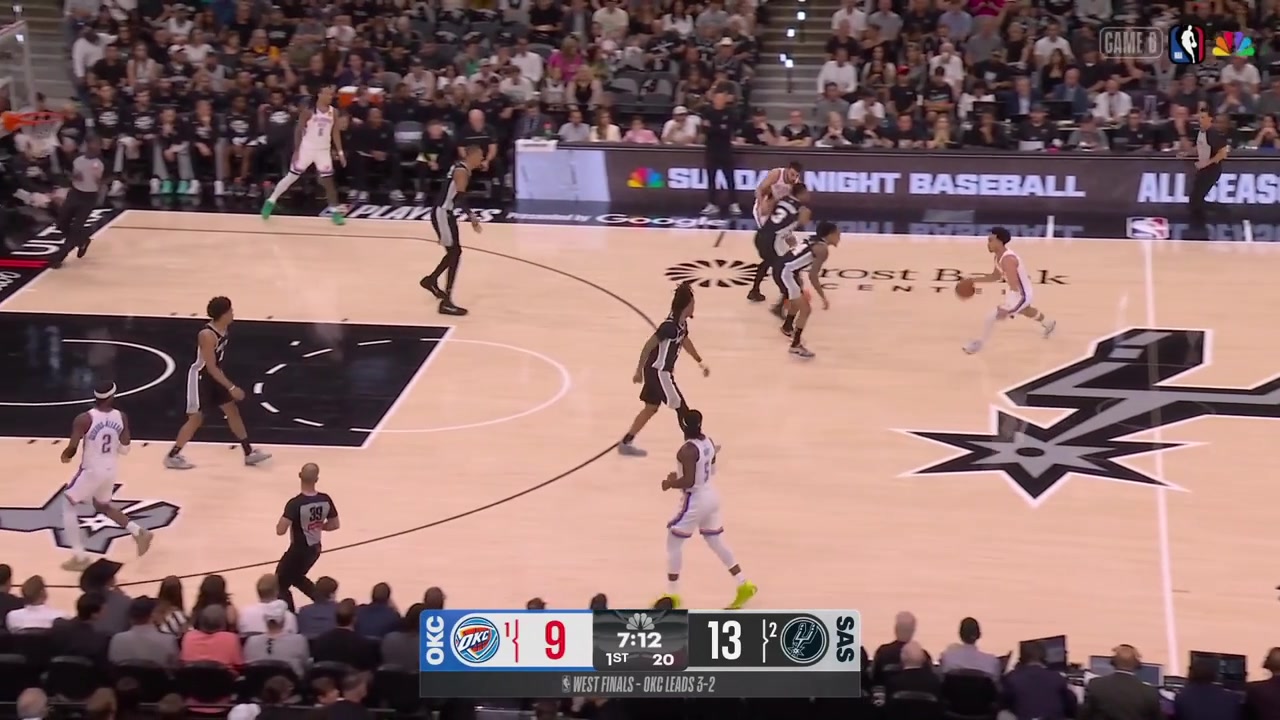 Victor Wembanyama with the steal and the beautiful pass in transition to Stephon Castle who gets fouled With replays