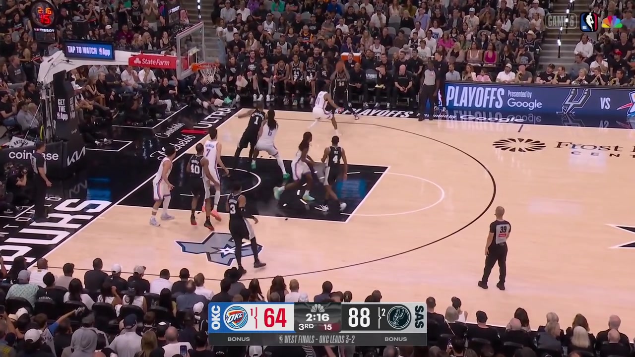 De'Aaron Fox uses his ballerina skills to save the ball and Mitch Johnson's notes can be seen shortly after