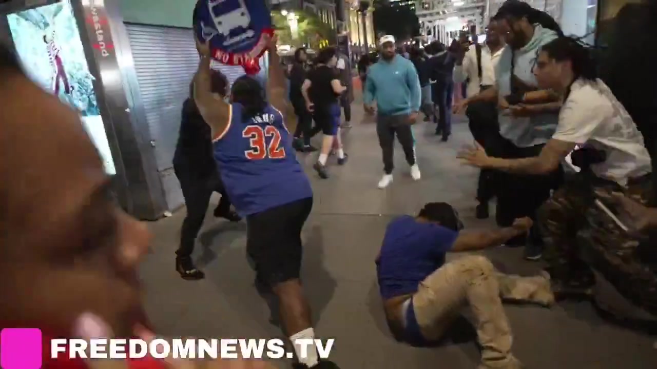 Knicks fans turn on each other this time get arrested after brawl breaks out between fans of their own
