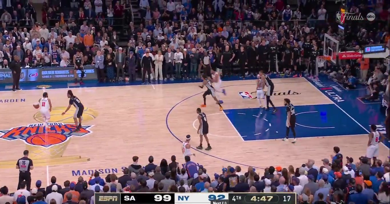 NYK scored 1727 points per possession with Brunson and Alverado on the court in G4 Alvarado just kept screening and moving when Wemby was guarding him in the 4Q