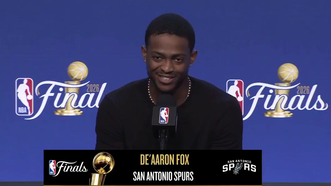 DeAaron Fox on the criticism he got after game 4It's not like people have my phone number and can call me I don't watch those shows It doesn't matter It is what it is You can't change it now We're trying to move on from that