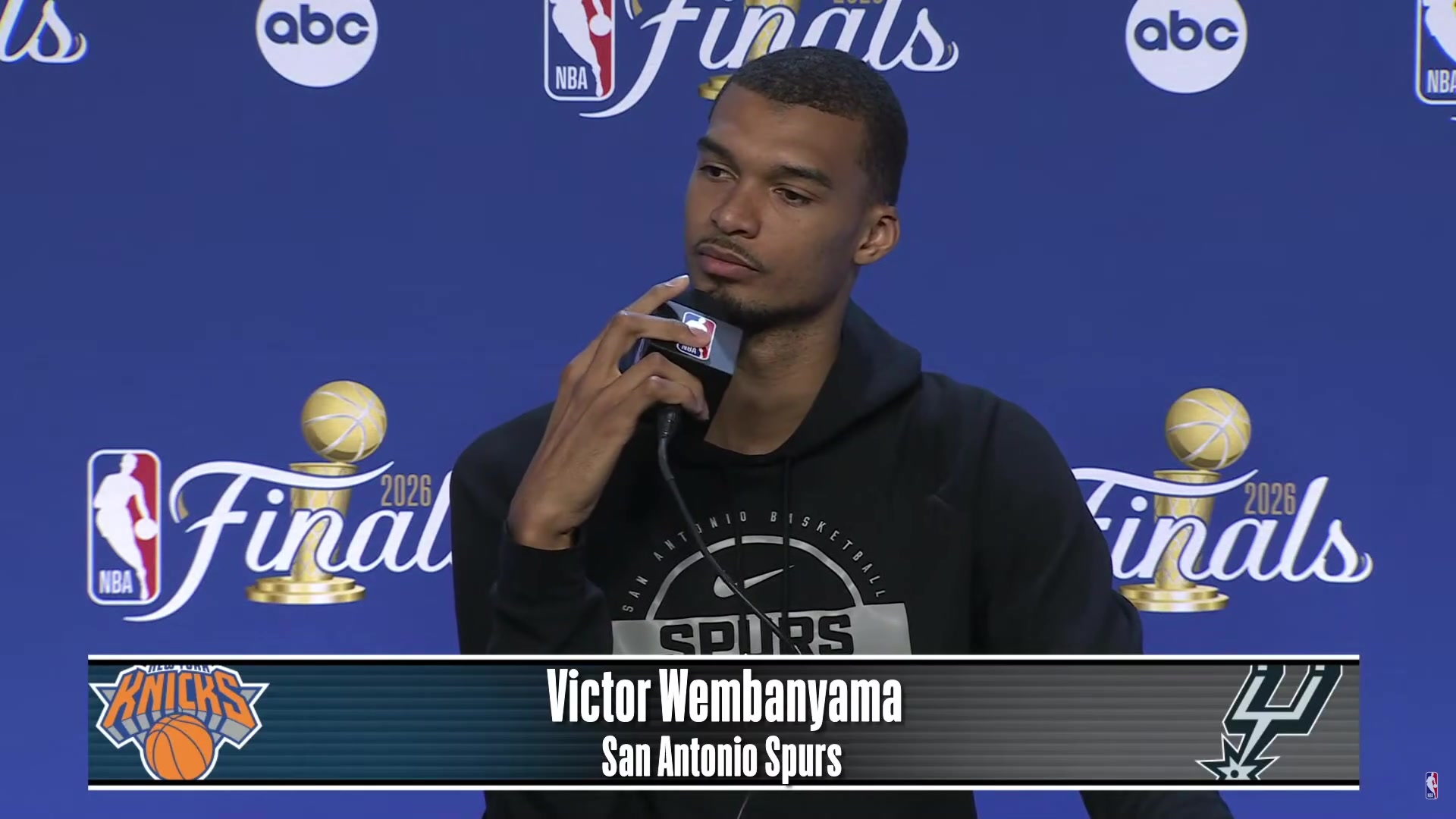 Victor Wembanyama was asked how much of a factor fatigue was for him down the stretch of Game 4 Definitely a factor but it's the playoffs Everybody's just as tired It shouldn't even be a factor in the game Now we've got two days between games It's not gonna be a factor