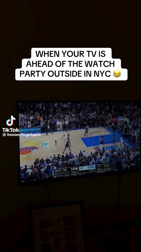 Fans TV is ahead of the watch party outside in NY You can hear the celebrations from downtown