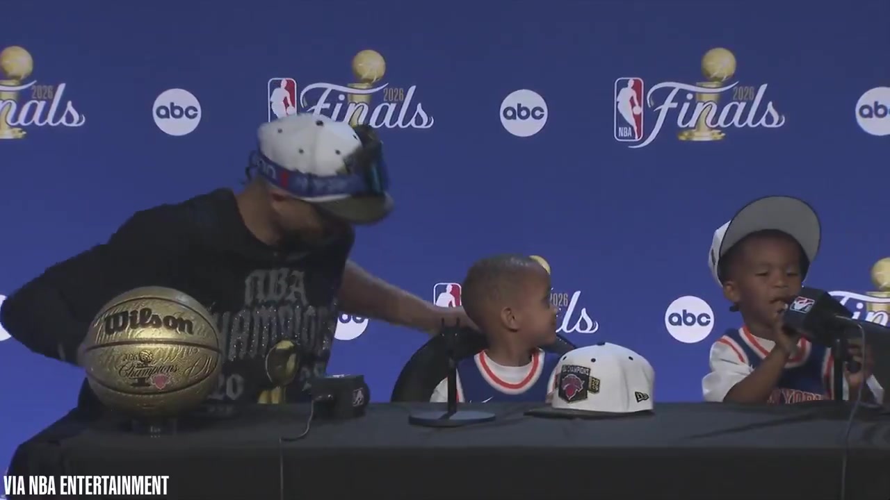James Dolan interrupts Josh Hart's presser to beg New Yorkers not to hurt themselves or others
