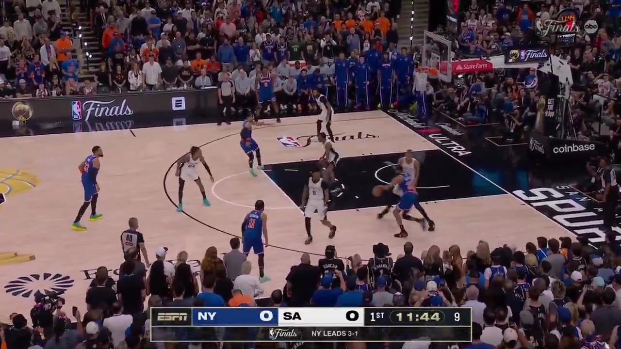 Victor Wembanyama full highlights vs New York Knicks 94-90 L in Game 5 of the 2026 NBA Finals19 Points on 719 FG 368 16 from 3 167 45 FT 800 14 Rebounds 6 Off Rebs 2 Assists 2 TOV 5 Blocks 3 PF and a - of -3 in 3752 minutes played