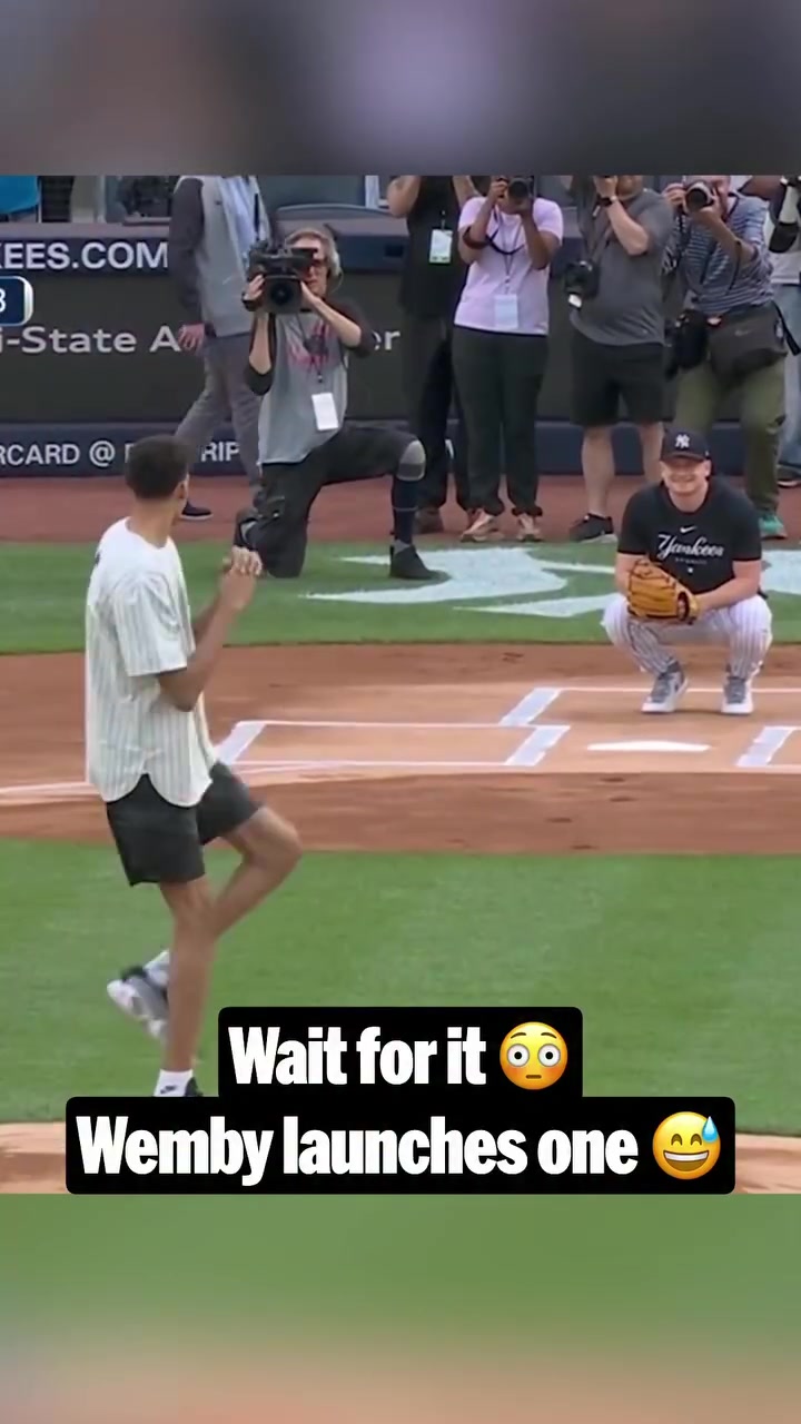 Back When Victor Wembanyama Threw His 1st Pitch in New York