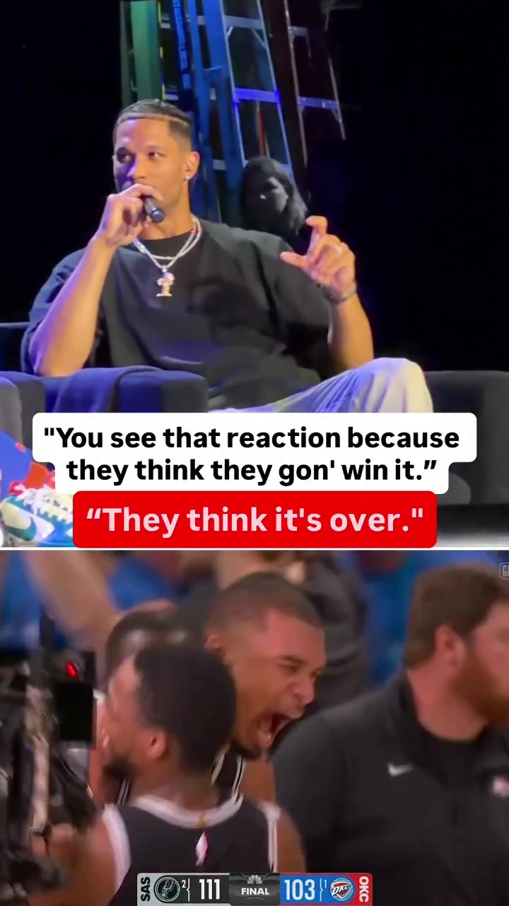 Josh Hart on the Spurs beating OKC You see that reaction because they think they gonna win it