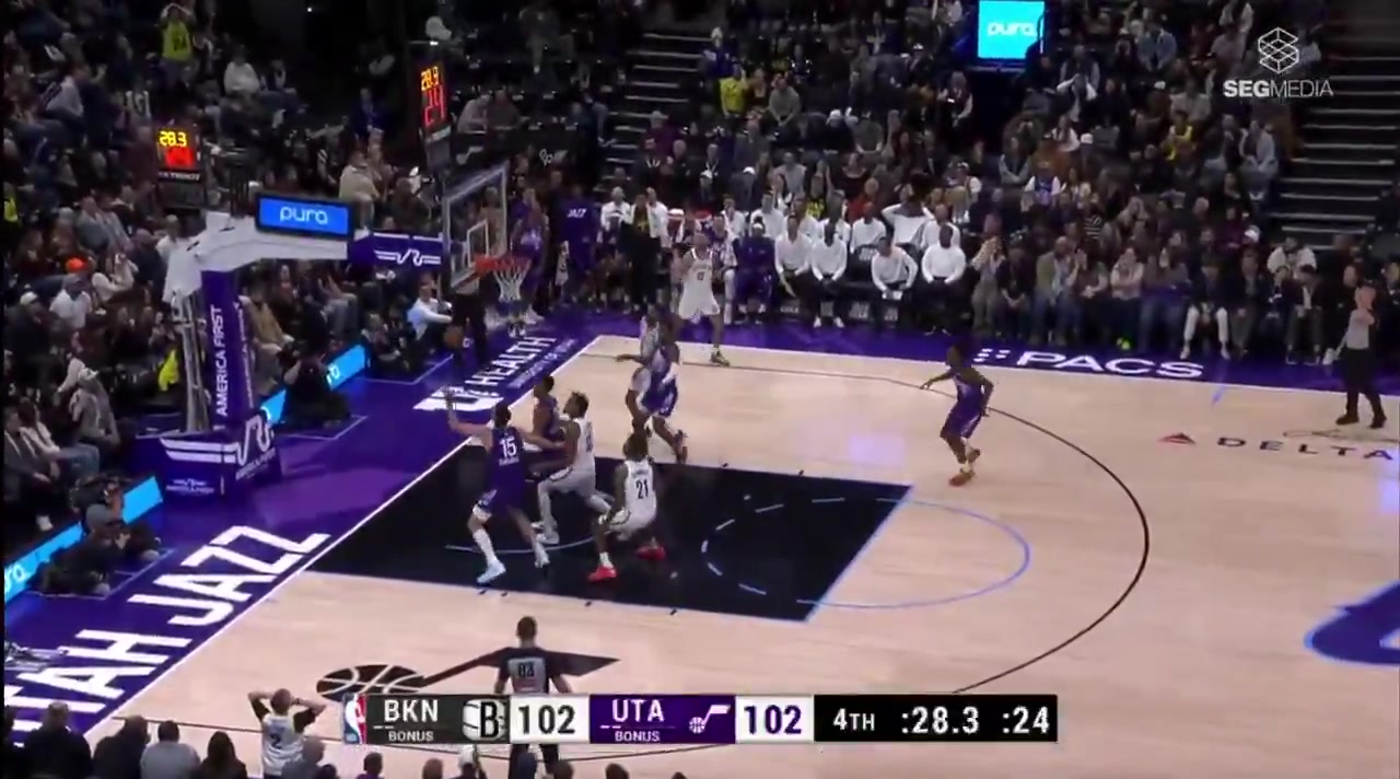 In a tie game with 20 seconds left Collin Sexton calls for the ball but is waved off demonstrably by Isaiah Collier who ends up getting an 8 second violation This leads to a HEATED exchange on the bench Give me the fing ball