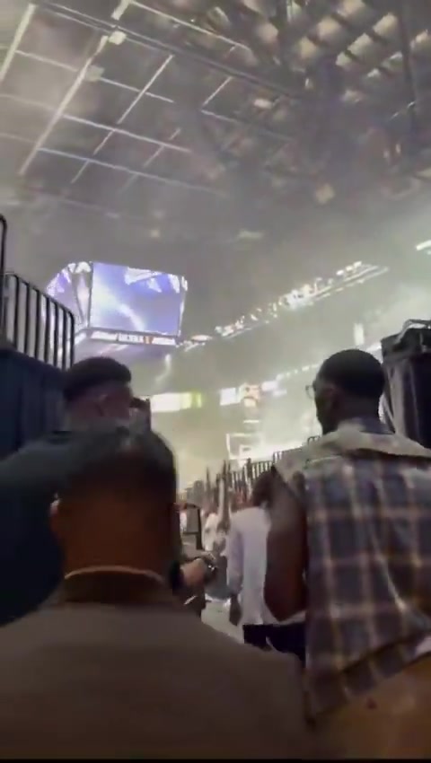 Giannis Antetokounmpo and Bam Adebayo walk out of the tunnel for the first time as teammates