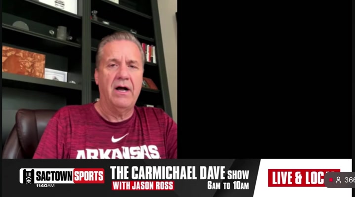 Coach Calipari on Sac Radio this morning talking about Acuffs attitude and work ethic He didnt go home over Christmas Hes a gym rat Explains a story after losing to Alabama after he scored 49 points with a hurt foot and refusing to sit out the next game