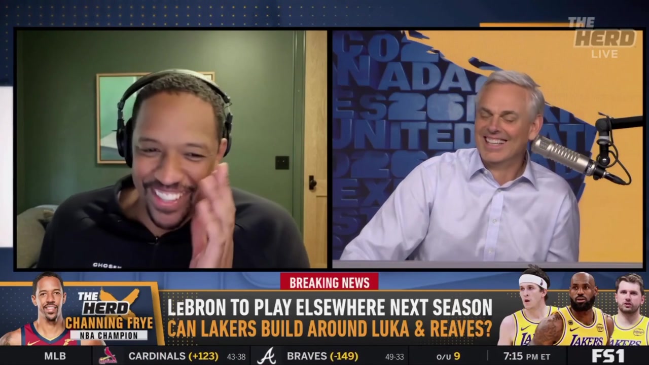 The Herd Channing Frye on the possibility of Lebron going to the Warriors Thats just gross It wont look right This lineup its a mens 40 and over league What are we doing