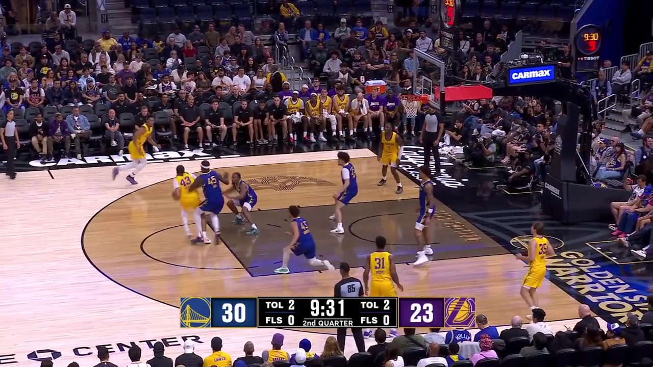 Cameron Carr hits the side step 3 off the pump fake