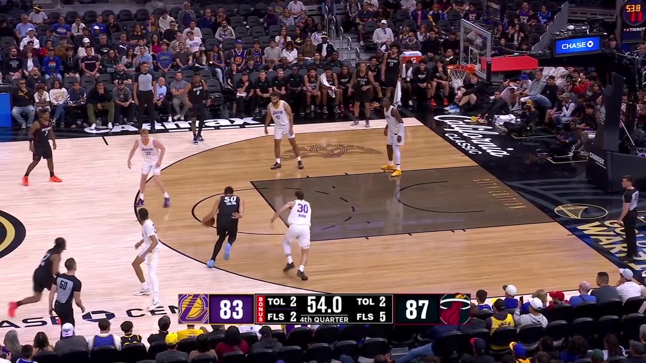 Anton Watson intercepts the pass from Vladislav Goldin and finishes with the clutch fastbreak layup Chris Maon steals the ball and finishes with game-tying layupThe Lakers come back from down 14 to tie the game