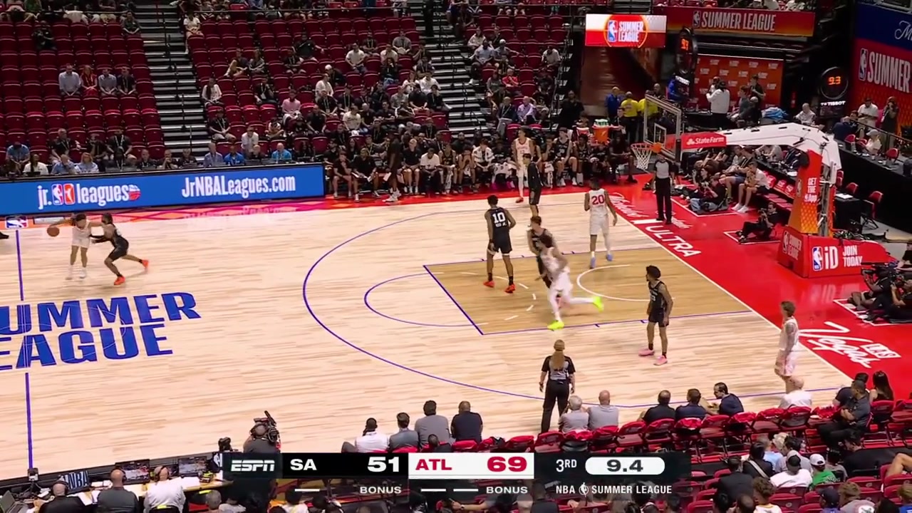 Kingston Flemings shows his quickness with the layup at the end of the 3rd quarter 5 points With replays