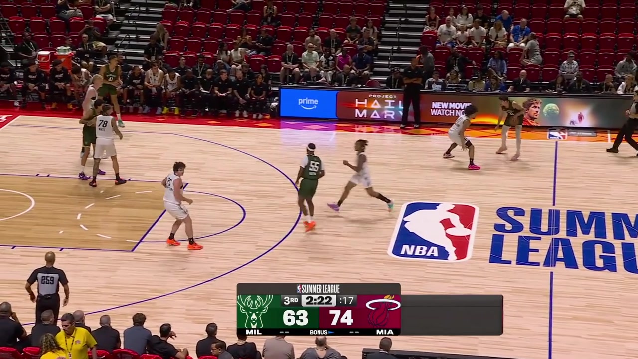 Jahmir Young intercepts the pass and finishes with a fastbreak dunk Tre Donaldson steals the ball and Young finds Ian Schieffelin for the dunk with a replay