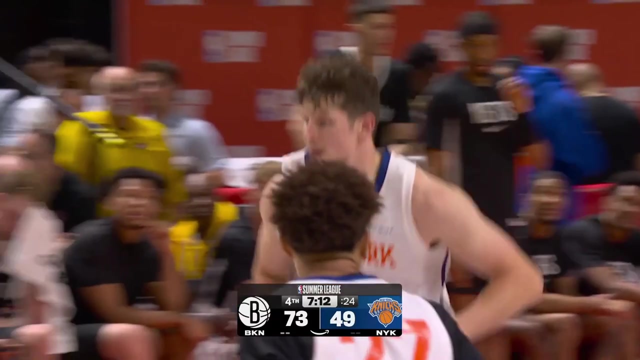 Mikel Brown Jr hits the 3-pointer And-1 then intercepts a pass spins between two defenders and give a dime to Tyler Bilodeau for the dunkHe then hits another triple to give him 20 points with replays