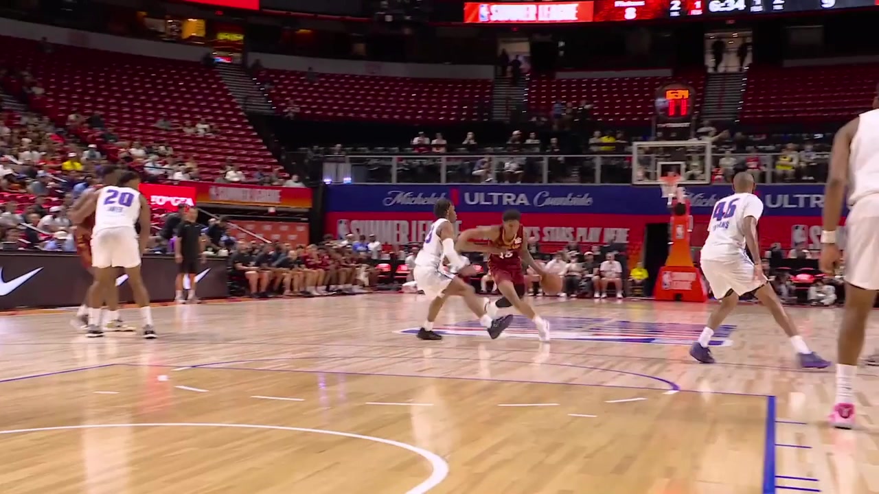 Replays of Meleek Thomas highlights from the game vs the Detroit Pistons - Summer League