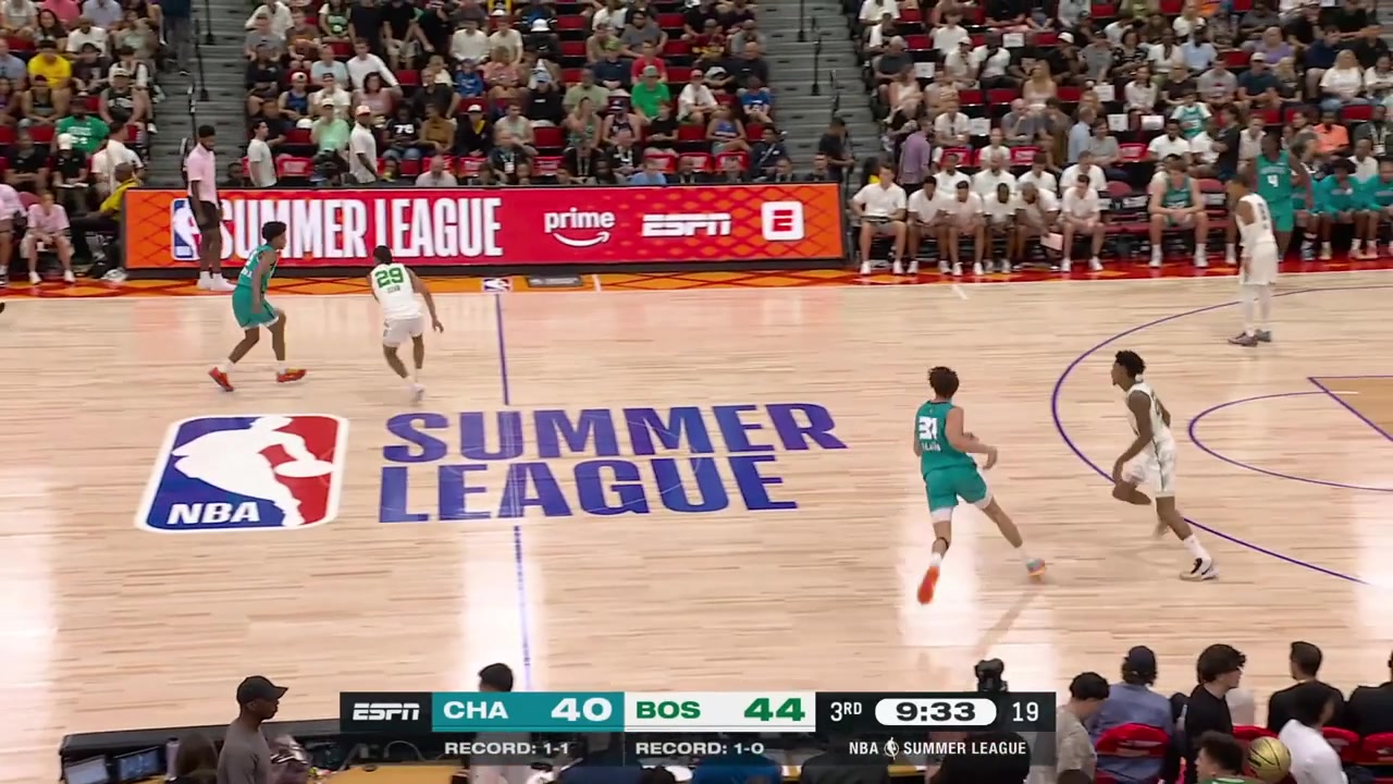 John Tonje with the steal and the hammer dunk to give him 15 points with replays