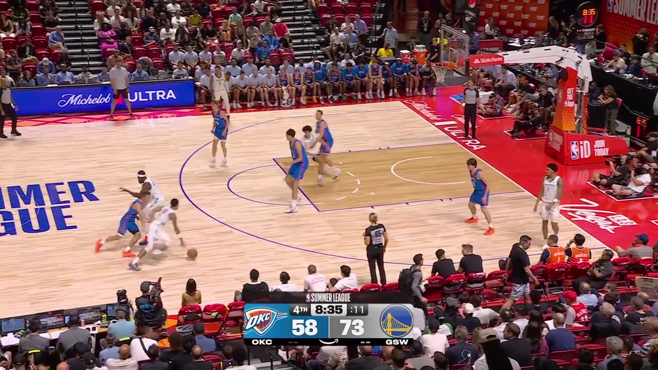 Lajae Jones with the And-1 and later on the 3-pointer