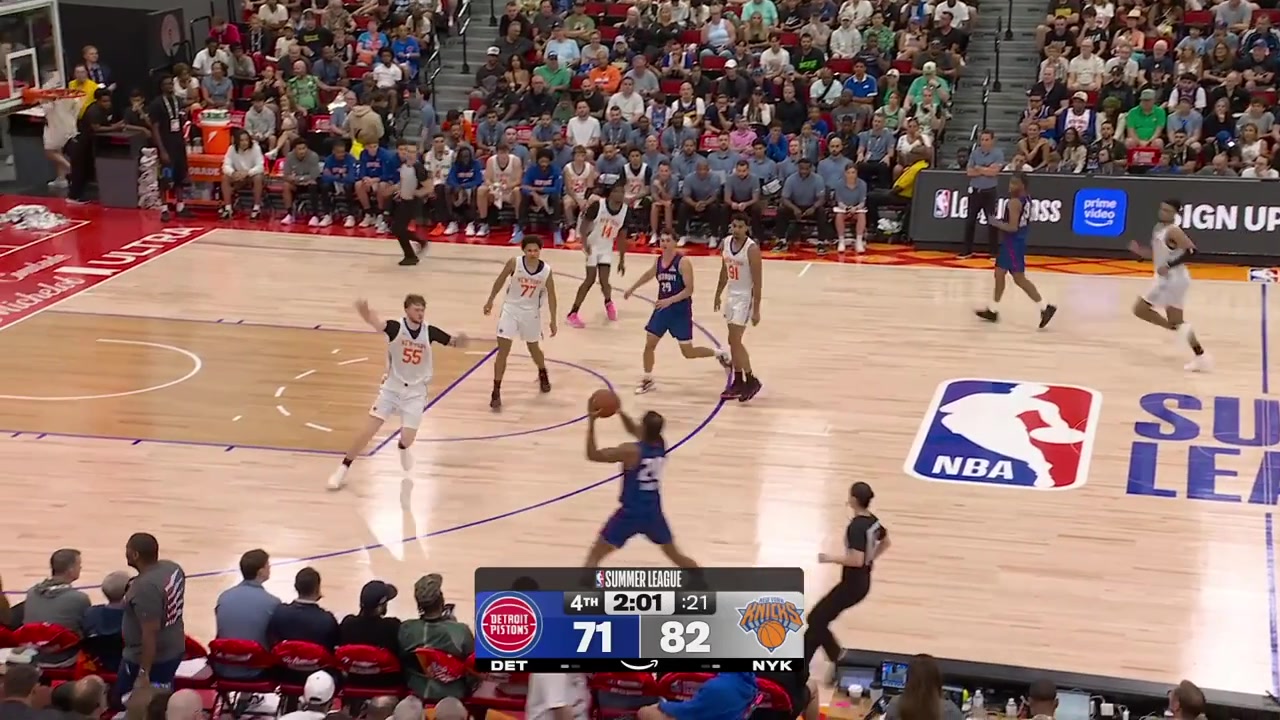 Brice Williams with the nice And-1 lefty layup with a replay