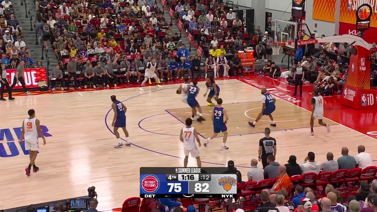Jack Kayil passes by the defender and finishes with the two-handed slam and Dillon Jones takes Brice Williams on 1v1 drives on him and scores the dagger layupThe Knicks win the first 2026 Summer League game