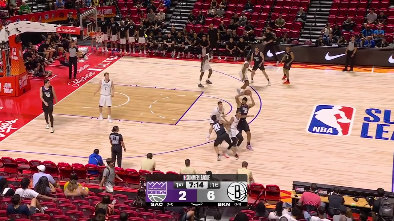 Mikel Brown Jr strips Nique Clifford and passes to Danny Wolf who finishes with the beautiful reverse layupDarius Acuff Jr drives on Danny Wolf and scores the And-1 with replays