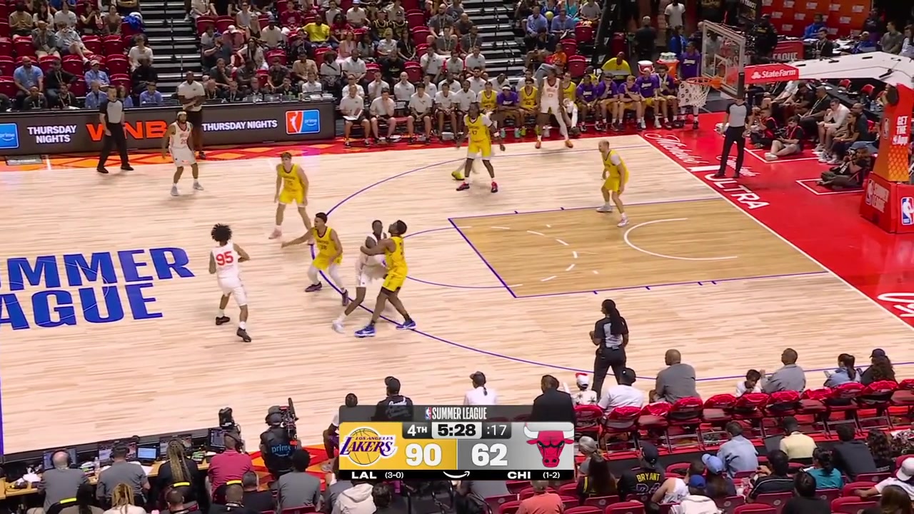 Houston Mallette with the 3-pointer and Charles Bediako scores the putback and the crowd cheers as Cream Abdul-Jabbar is about to enter after the timeoutRobbie Avila will play in the last 2 minutes