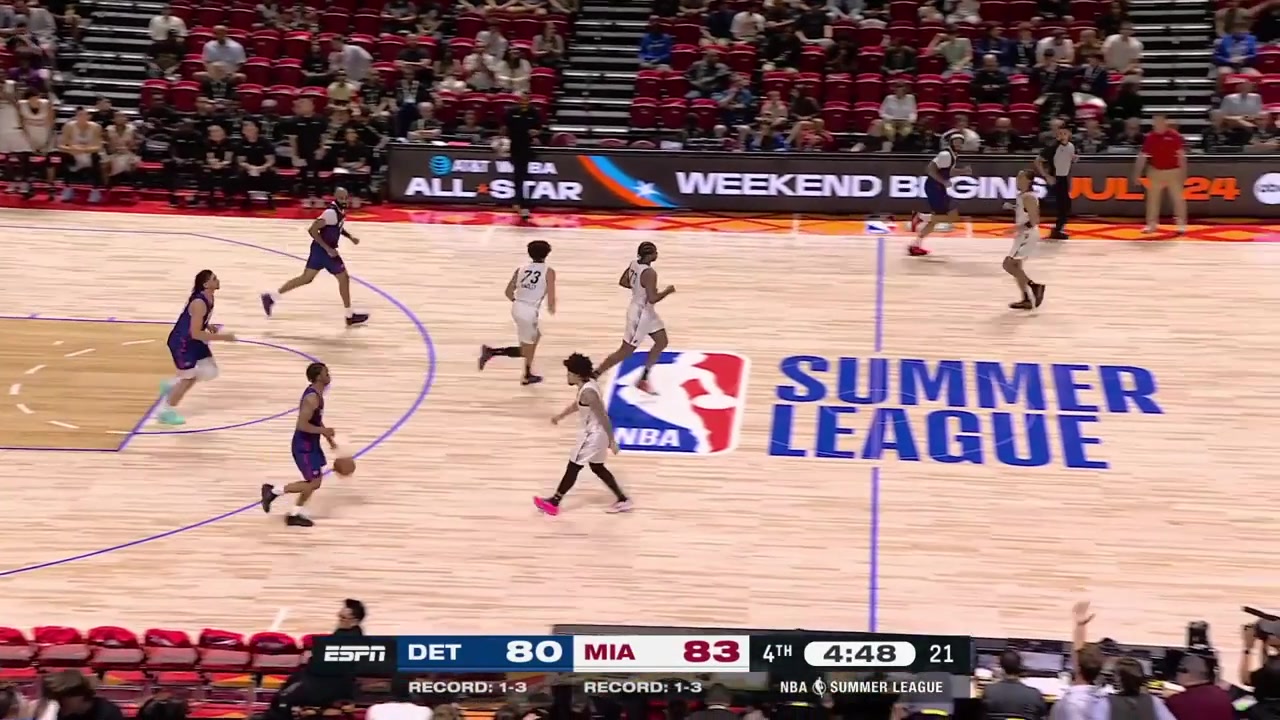Tre Donaldson continues his great night with a clutching driving layup and a 3-pointer in the defender's face with a replay15 Points 8 Rebounds and 7 assists - triple-double watch
