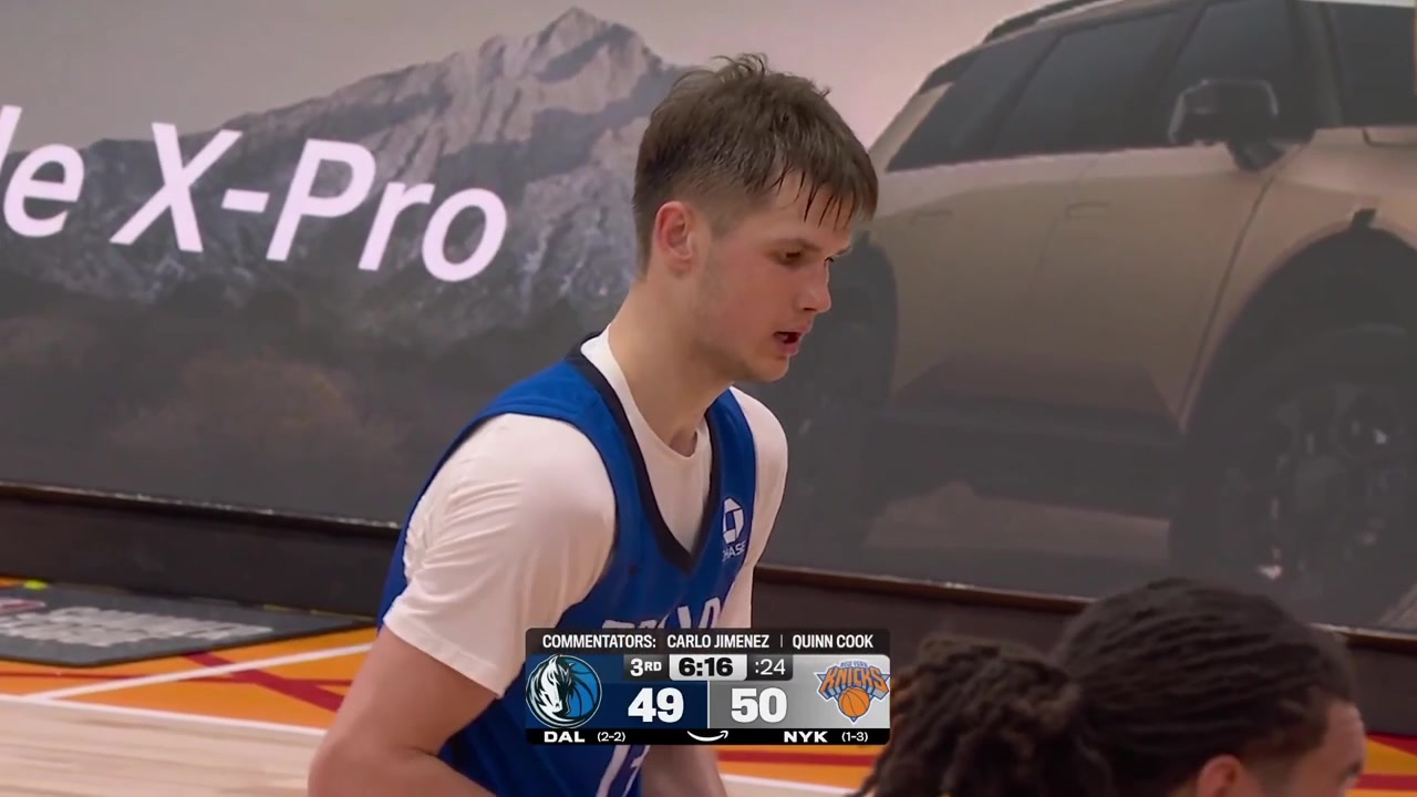 Lucas Dufeal full highlights vs New York Knicks last night 110-88 W - Las Vegas Summer League6 Points on 34 FG 750 01 FT 6 Rebounds 1 Off Reb 2 Assists 3 TOV 1 Steal 2 Blocks and a - of 29 in 1445 minutes played off the bench