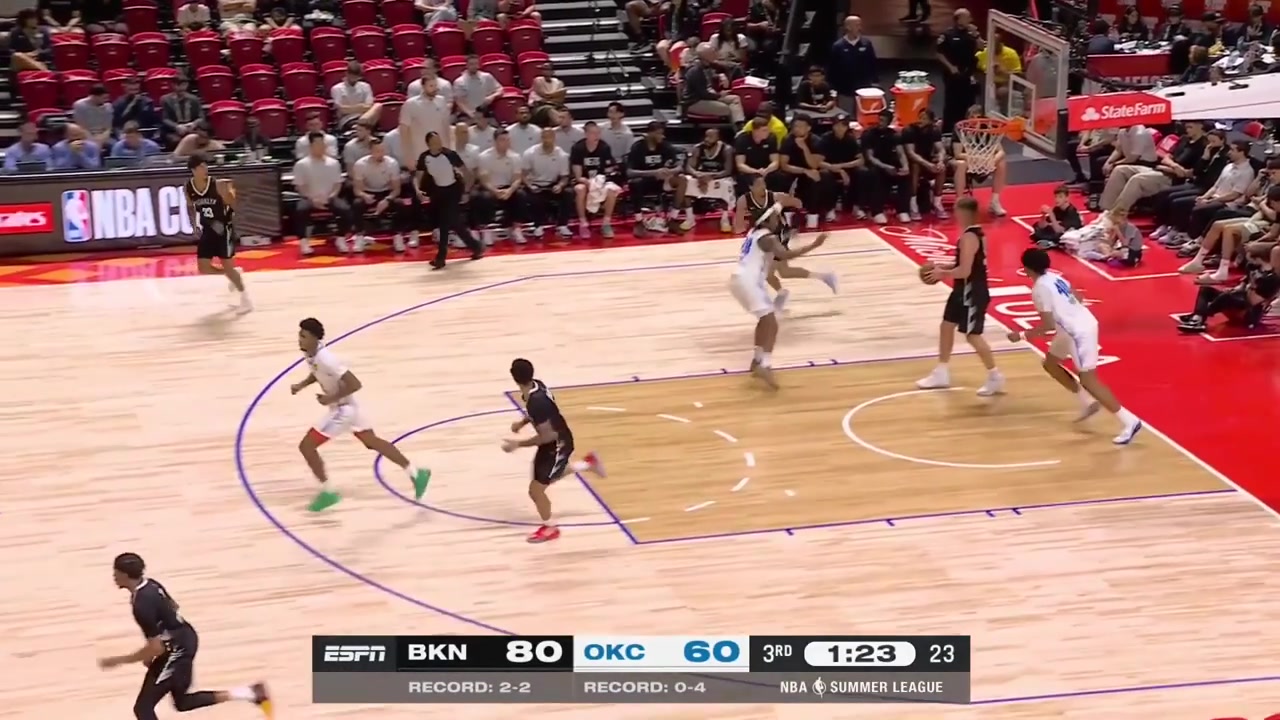 John Ukomadu reverse alley-oop dunk off a lob by Hunter Sallis with replays