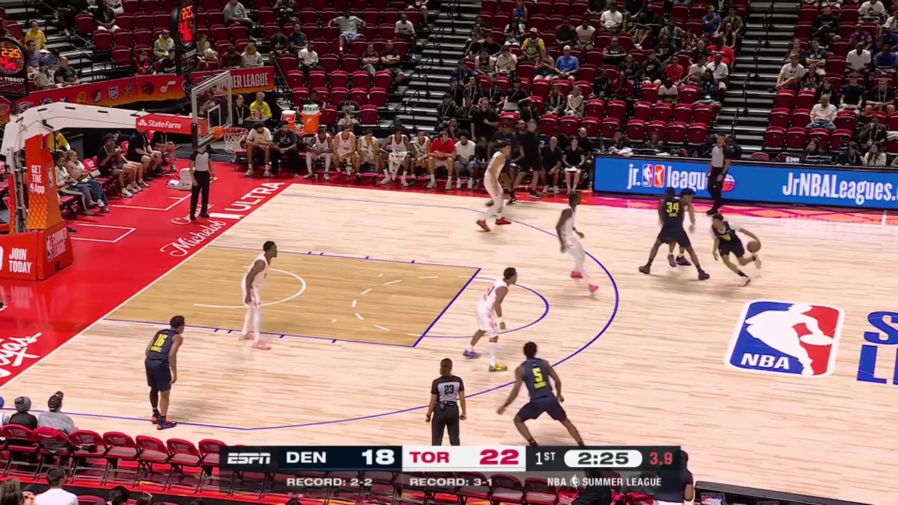 Aziz Bandaogo full highlights vs Denver Nuggets last night 96-89 L - Las Vegas Summer League6 Points on 33 FG 8 Rebounds 3 Off Rebs 6 Blocks 2 turnovers 2 PF and a - of 2 in 1445 minutes played off the bench