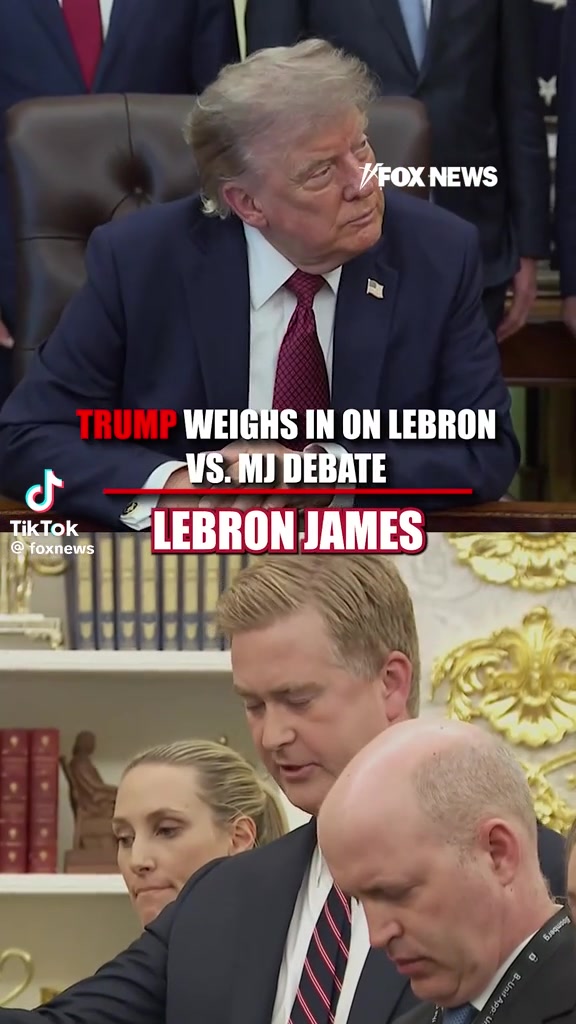 Lots to unpack here The US president names Jordan as goat because he only likes people who likes him He also questions whether LeBron is racist