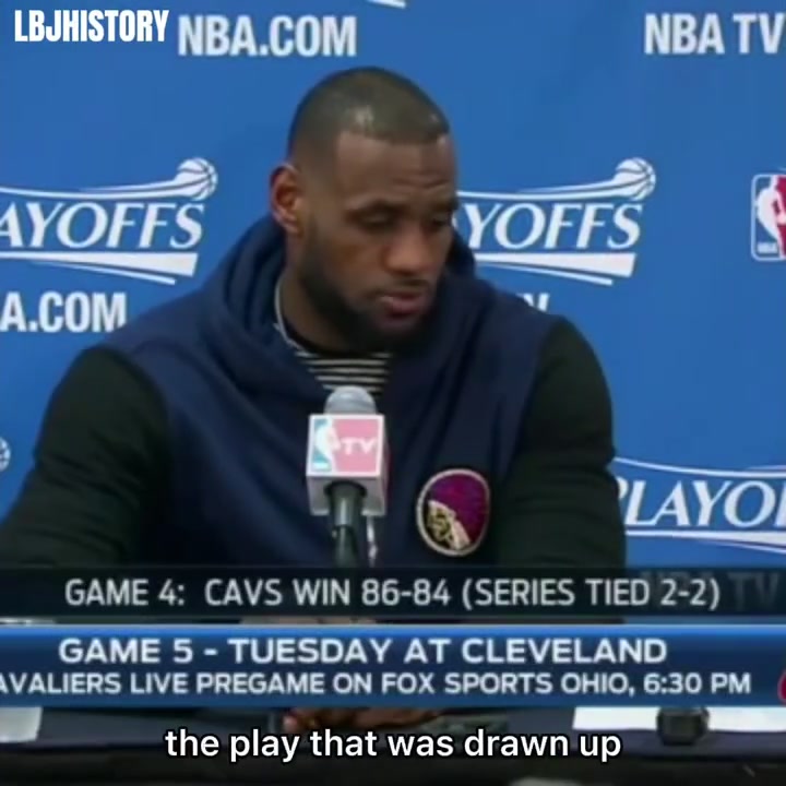 LeBron overrules David Blatts drawn up play for JR Smith and takes the game winning shot himself