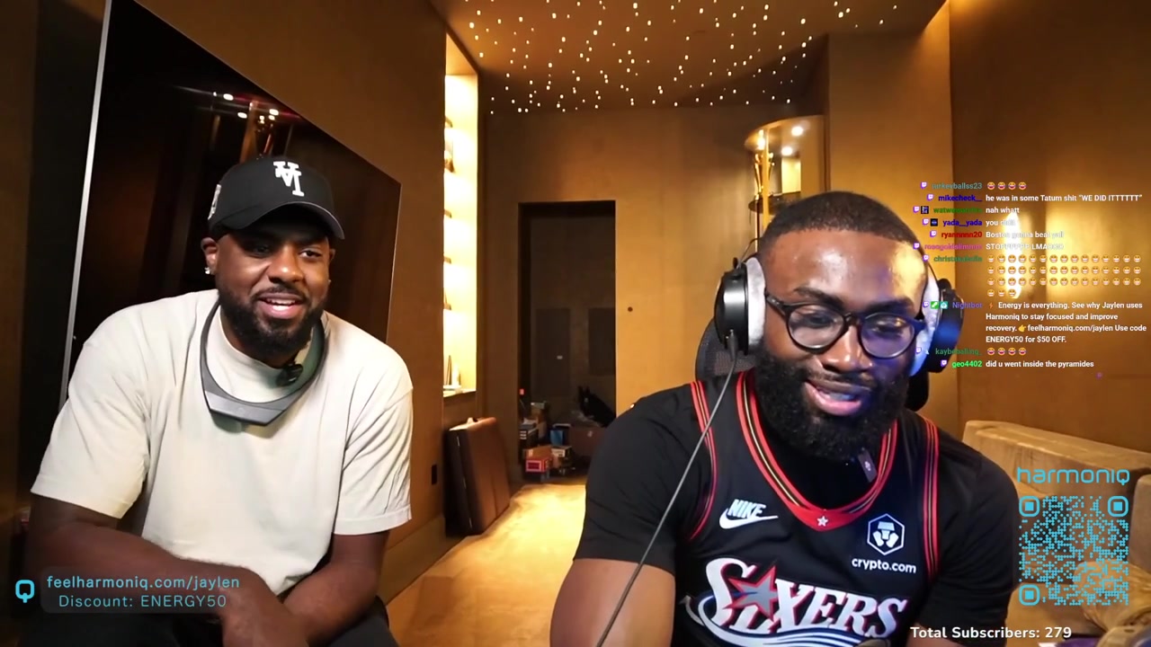 Jaylen Brown I told VJ LeBron Max and Embiid We win the championship everybodys going skydiving Bron texted me back and said Boy hell naw