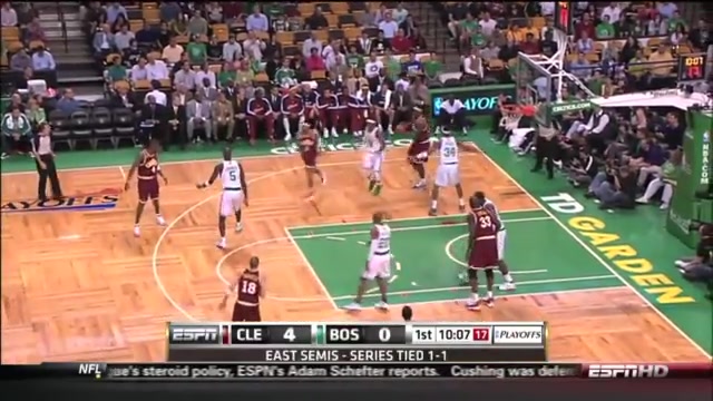 2010 ECSF G3 LeBron scores 38 including 21 in the first to blow out the Big 3 Celtics