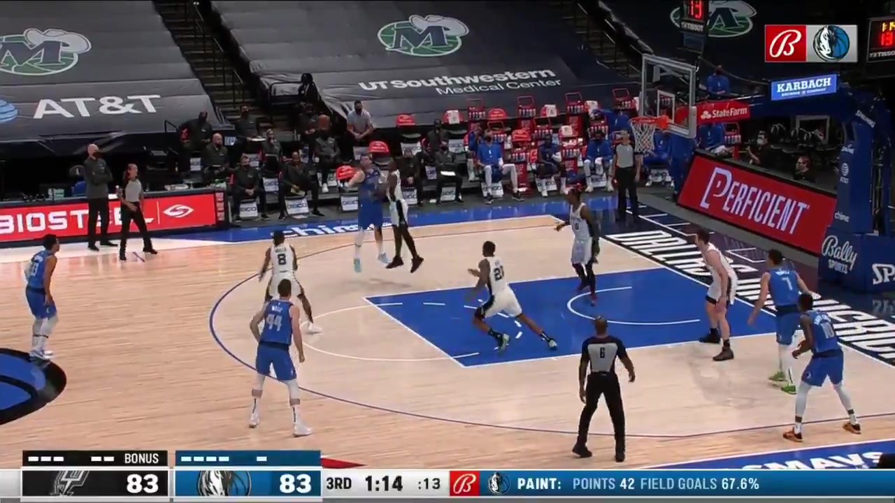 Lonnie Walker IV dunks over a random Euro during the bubble