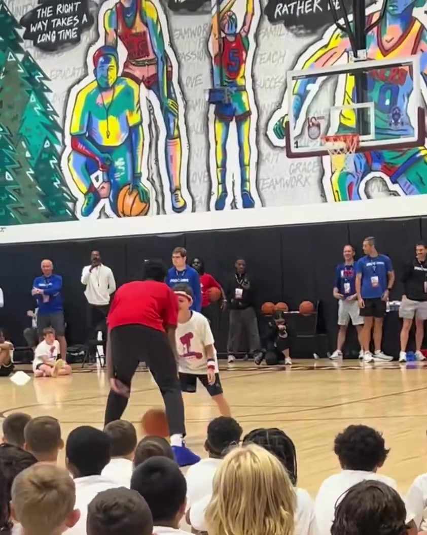 VJ Edgecombe dunks on a kid