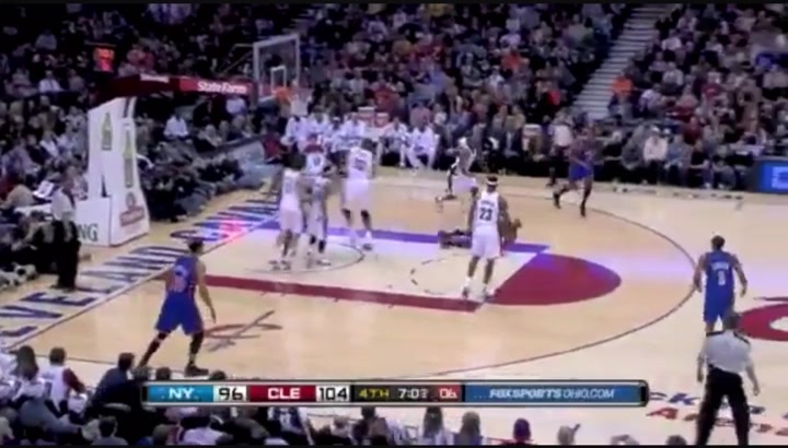 Shaq blocks Nate Robinson but Nate got his get back
